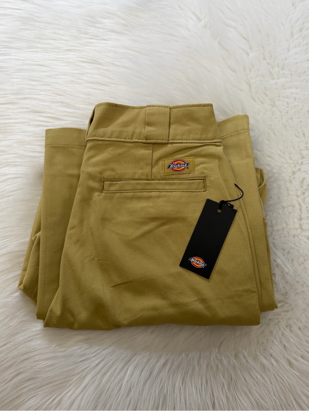 Dickies Khaki Crop Cargo Wide Leg Pants Sz 6